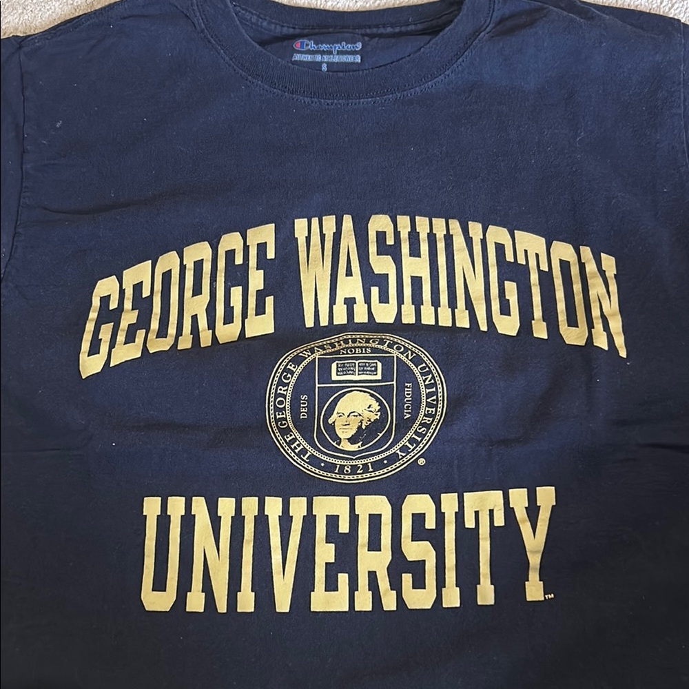 Champion Navy Blue George Washington University T-Shirt